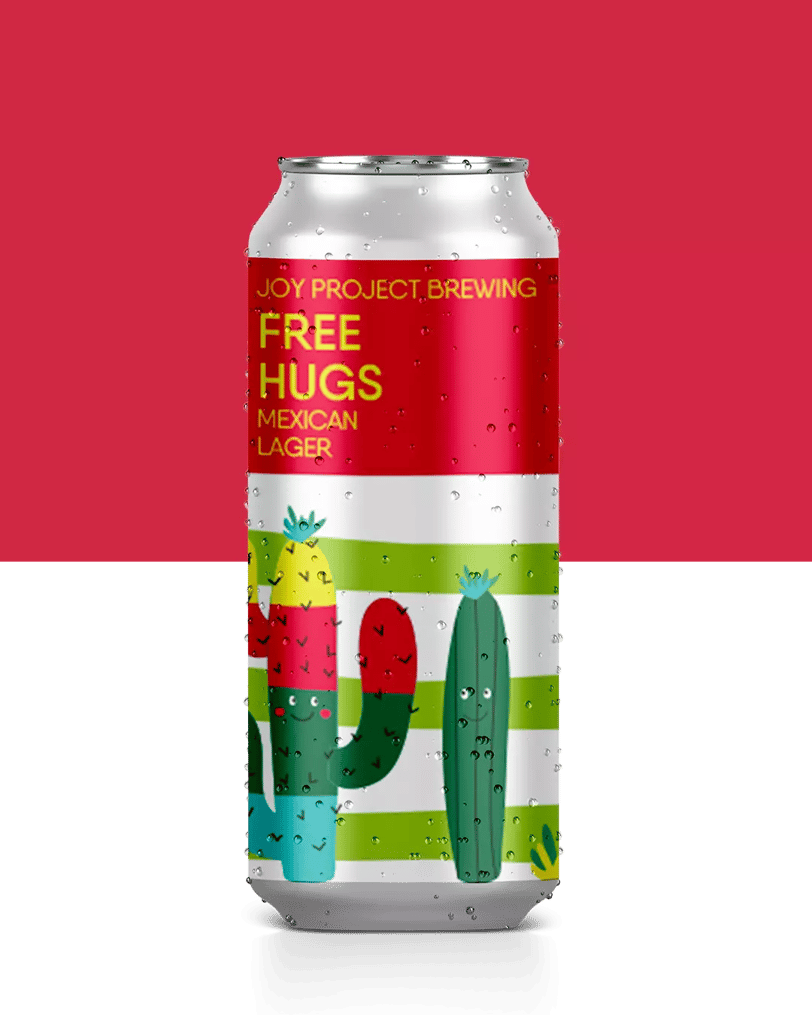 Free Hugs Joy Project Brewing Collaboration with Agrária Malte Lager - Mexican 4.5% ABV 19 IBU