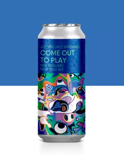 Lata de cerveja artesanal colorida IPA NE