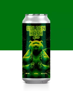 Cerveja Golden Hash IPA lata 473ml