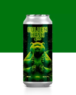 Cerveja Golden Hash IPA lata 473ml