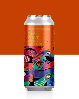 Lata de cerveja IPA artesanal Heat Wave colorida