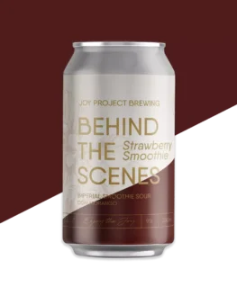 BEHIND THE SCENES STRAWBERRY SMOOTHIE 2022 Imperial Pastry Smoothie Sour em lata da Joy Project Brewing
