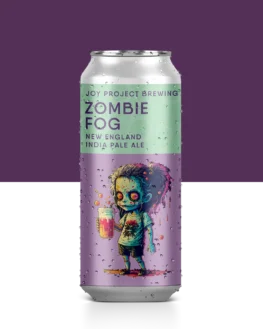 Zombie Fog IPA - New England / Hazy 6.1% ABV 40 IBU Zombie Fog é uma cerveja de corpo cheio e sedoso, com base de maltes de aveia, trigo e aveia maltada. No whirpool, o lúpulo Lorien adiciona um toque cítrico de casca de limão e sabor de melão, enquanto o dry hop com Amarillo e El Dorado de Idaho adiciona notas de frutas tropicais e cítricas, florais e frutas de caroço.