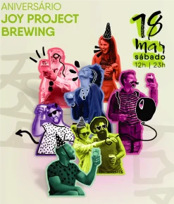BE JOY TAÇA DUBLIN Faça a compra antecipada da sua taça de 4B8r3B4p7yhRXuBWLqsQ546WR43cqQwrbXMDFnBi6vSJBeif8tPW85a7r7DM961Jvk4hdryZoByEp8GC8HzsqJpRN4FxGM9 Confusion) como boas vindas. CONSIGNAÇÃO DE COPOS: quem optar pela consignação, deverá retirar o copo no caixa da Joy mediante pagamento de R$20,00. O dinheiro será devolvido ao cliente com a entrega do copo ao final da festa. Dia 18 de março vamos comemorar 4 anos de fábrica e 5 anos de muita receita maluca e bera boa. Vai ser aquela loucurada das 12h às 23h, OU SEJA, quase 12h pra todo mundo meter o loco por aqui ao som de Syd Vinícius, Lenhadores da Antártida e Rusty Cage. Pra matar a sede, um tap INCRÍVEL com diversas cervejas exclusivas feitas em collab com as cervejarias mais ph#d@s do Brasil. Loja com novidades Camiseta, copo e muito mais pra você comemorar com a gente no estilo.