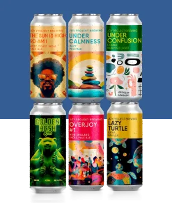 Apresentamos o 6-Pack Fresh Hop Drops, uma seleção exclusiva das mais recentes cervejas lupuladas da Joy Project. Desfrute do frescor vibrante do lúpulo em cada gole. The Sun Is High So Am I Joy Project Brewing IPA - American 6.6% ABV 60 IBU THE SUN IS HIGH SO AM I é uma West Coast American IPA que vai te encantar com sua variedade de aromas e sabores. Ela é elaborada com lúpulos Mosaic, Centennial e Strata, que conferem notas de pinho, frutas maduras e cítricas que evocam a luz e a vitalidade. Seu amargor é forte e seu corpo é suave. Uma cerveja para quem procura aventura e diversão. Mas não se esqueça: ela pode te deixar tão “high” quanto o sol! OverJoy #1 Joy Project Brewing IPA - American 6.6% ABV 40 IBU OverJoy #1 é uma American IPA que combina os lúpulos Citra, Amarillo e Simcoe em uma festa de aromas e sabores. A cerveja tem uma cor amarelo dourado, com uma espuma branca e cremosa. No aroma, você sentirá notas cítricas de grapefruit, lima e laranja, além de frutas tropicais e um toque de pinho e ervas. No paladar, a cerveja é refrescante, amarga e equilibrada, com um final seco e limpo. A OverJoy #1 é uma cerveja que vai te surpreender com sua qualidade e personalidade. Não deixe de experimentar essa IPA incrível. Você vai ficar overjoyed! Under Calmness Joy Project Brewing Pale Ale - New England / Hazy 5.1% ABV 40 IBU Sinta a leveza de uma brisa suave, o toque do sol acariciando sua pele. Na Under Calmness, a magia ganha forma. Aromas poderosos de pinho e frutas tropicais dançam no ar, despertando seus sentidos para uma experiência transcendental.