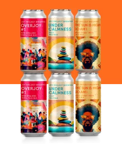 Apresentamos o 6-Pack Fresh Hop Drops, uma seleção exclusiva das mais recentes cervejas lupuladas da Joy Project. Desfrute do frescor vibrante do lúpulo em cada gole. The Sun Is High So Am I Joy Project Brewing IPA - American 6.6% ABV 60 IBU THE SUN IS HIGH SO AM I é uma West Coast American IPA que vai te encantar com sua variedade de aromas e sabores. Ela é elaborada com lúpulos Mosaic, Centennial e Strata, que conferem notas de pinho, frutas maduras e cítricas que evocam a luz e a vitalidade. Seu amargor é forte e seu corpo é suave. Uma cerveja para quem procura aventura e diversão. Mas não se esqueça: ela pode te deixar tão “high” quanto o sol! OverJoy #1 Joy Project Brewing IPA - American 6.6% ABV 40 IBU OverJoy #1 é uma American IPA que combina os lúpulos Citra, Amarillo e Simcoe em uma festa de aromas e sabores. A cerveja tem uma cor amarelo dourado, com uma espuma branca e cremosa. No aroma, você sentirá notas cítricas de grapefruit, lima e laranja, além de frutas tropicais e um toque de pinho e ervas. No paladar, a cerveja é refrescante, amarga e equilibrada, com um final seco e limpo. A OverJoy #1 é uma cerveja que vai te surpreender com sua qualidade e personalidade. Não deixe de experimentar essa IPA incrível. Você vai ficar overjoyed! Under Calmness Joy Project Brewing Pale Ale - New England / Hazy 5.1% ABV 40 IBU Sinta a leveza de uma brisa suave, o toque do sol acariciando sua pele. Na Under Calmness, a magia ganha forma. Aromas poderosos de pinho e frutas tropicais dançam no ar, despertando seus sentidos para uma experiência transcendental.
