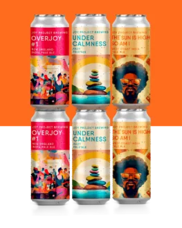 Apresentamos o 6-Pack Fresh Hop Drops, uma seleção exclusiva das mais recentes cervejas lupuladas da Joy Project. Desfrute do frescor vibrante do lúpulo em cada gole. The Sun Is High So Am I Joy Project Brewing IPA - American 6.6% ABV 60 IBU THE SUN IS HIGH SO AM I é uma West Coast American IPA que vai te encantar com sua variedade de aromas e sabores. Ela é elaborada com lúpulos Mosaic, Centennial e Strata, que conferem notas de pinho, frutas maduras e cítricas que evocam a luz e a vitalidade. Seu amargor é forte e seu corpo é suave. Uma cerveja para quem procura aventura e diversão. Mas não se esqueça: ela pode te deixar tão “high” quanto o sol! OverJoy #1 Joy Project Brewing IPA - American 6.6% ABV 40 IBU OverJoy #1 é uma American IPA que combina os lúpulos Citra, Amarillo e Simcoe em uma festa de aromas e sabores. A cerveja tem uma cor amarelo dourado, com uma espuma branca e cremosa. No aroma, você sentirá notas cítricas de grapefruit, lima e laranja, além de frutas tropicais e um toque de pinho e ervas. No paladar, a cerveja é refrescante, amarga e equilibrada, com um final seco e limpo. A OverJoy #1 é uma cerveja que vai te surpreender com sua qualidade e personalidade. Não deixe de experimentar essa IPA incrível. Você vai ficar overjoyed! Under Calmness Joy Project Brewing Pale Ale - New England / Hazy 5.1% ABV 40 IBU Sinta a leveza de uma brisa suave, o toque do sol acariciando sua pele. Na Under Calmness, a magia ganha forma. Aromas poderosos de pinho e frutas tropicais dançam no ar, despertando seus sentidos para uma experiência transcendental.