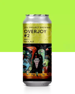 OverJoy #2 é uma Hazy Pale Ale turva que proporciona uma experiência sensorial tão divertida quanto dar uma voltinha no Joy Ride. Essa cerveja se destaca pela sua aparência opaca e textura suave, que convidam a explorar seus sabores intrigantes. Com lúpulos que trazem notas de frutas cítricas, tropicais, frutas vermelhas e toques de uva verde, ela oferece uma rica variedade de sabores que se desdobram a cada gole. Essa combinação única de lúpulos resulta em uma cerveja leve e complexa, perfeita para quem busca uma experiência sensorial deliciosa e cheia de diversão! OverJoy #2 Joy Project Brewing Pale Ale - New England / Hazy 5.4% ABV
