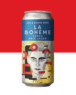 LA BOHÈME – PILSNER – CZECH – BOHEMIAN - 🔍 ESPECIFICAÇÃO DA CERVEJA: - 🍺 ESTILO: Pilsner – Czech / Bohemian - 🧪 TEOR ALCOÓLICO: 5,1% ABV - 🍃 AMARGOR: 45 IBU - 🤝 COLLAB: Bonna Beer × Joy Project Brewing 🎵 “La bohème, la bohème, ça voulait dire on est heureux...” Inspirada na melodia e no espírito livre da canção, *La Bohème* é uma clássica Bohemian Pilsner elaborada com dupla decocção. Apresenta corpo leve, amargor equilibrado e um sabor de grande personalidade — uma homenagem à tradição tcheca e à arte de viver com alegria e autenticidade.