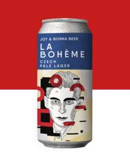La Bohème - Pilsner - Czech - Bohemian Como esta música, a La Bohème é uma clássica Bohemian Pilsner com dupla decocção. Ela se destaca pelo amargor equilibrado e sabor de grande personalidade. Especificações da Cerveja: Tipo: Pilsner - Czech - Bohemian Teor Alcoólico: 5.1% ABV Amargor: 45 IBU