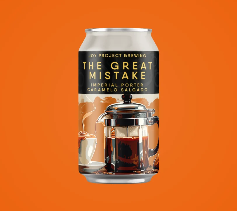 THE GREAT MISTAKE SALTED CARAMEL 2024 - PASTRY IMPERIAL PORTER Descrição Geral Adicionamos Caramelo Salgado em nossa já conhecida Imperial Porter, que combina malte torrado, malte caramelo, café Dude Cyborg, Baunilha Tahiti e Cacau da Bahia. Especificações da Cerveja Tipo: PASTRY IMPERIAL PORTER Teor Alcoólico: 12% ABV Amargor: NA IBU Perfil: Café, baunilha, cacau, caramelo salgado  