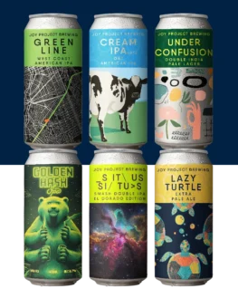 Monte o Seu 6-Pack LUPULADAS - Cervejas Aromáticas e Intensas Experimente o "Monte o Seu 6-Pack LUPULADAS" da Joy Project Brewing e crie seu próprio pack com cervejas lupuladas exclusivas. Escolha entre uma variedade de cervejas intensamente aromáticas, todas com lúpulos frescos e selecionados, para uma experiência única e marcante. Se você é um amante de cervejas lupuladas, nosso serviço de montagem permite que você selecione 6 latas das suas favoritas e as receba diretamente em casa. Cada cerveja é cuidadosamente elaborada, destacando aromas e sabores intensos, perfeitos para quem busca novas experiências no universo das IPAs e cervejas lupuladas. Monte seu conjunto personalizado com cervejas lupuladas, explorando rótulos que variam conforme a estação. Cada escolha representa uma oportunidade de descobrir novos favoritos e saborear as combinações mais frescas e aromáticas do nosso catálogo. Selecione 6 latas lupuladas para avançar ao carrinho e desfrute de uma jornada de sabores intensos e vibrantes, ideal para apreciadores de cervejas aromáticas.