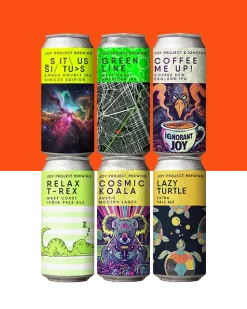 Monte o Seu 6-Pack LUPULADAS - Cervejas Aromáticas e Intensas Experimente o "Monte o Seu 6-Pack LUPULADAS" da Joy Project Brewing e crie seu próprio pack com cervejas lupuladas exclusivas. Escolha entre uma variedade de cervejas intensamente aromáticas, todas com lúpulos frescos e selecionados, para uma experiência única e marcante. Se você é um amante de cervejas lupuladas, nosso serviço de montagem permite que você selecione 6 latas das suas favoritas e as receba diretamente em casa. Cada cerveja é cuidadosamente elaborada, destacando aromas e sabores intensos, perfeitos para quem busca novas experiências no universo das IPAs e cervejas lupuladas. Monte seu conjunto personalizado com cervejas lupuladas, explorando rótulos que variam conforme a estação. Cada escolha representa uma oportunidade de descobrir novos favoritos e saborear as combinações mais frescas e aromáticas do nosso catálogo. Selecione 6 latas lupuladas para avançar ao carrinho e desfrute de uma jornada de sabores intensos e vibrantes, ideal para apreciadores de cervejas aromáticas.