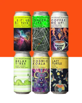 Monte o Seu 6-Pack LUPULADAS - Cervejas Aromáticas e Intensas Experimente o "Monte o Seu 6-Pack LUPULADAS" da Joy Project Brewing e crie seu próprio pack com cervejas lupuladas exclusivas. Escolha entre uma variedade de cervejas intensamente aromáticas, todas com lúpulos frescos e selecionados, para uma experiência única e marcante. Se você é um amante de cervejas lupuladas, nosso serviço de montagem permite que você selecione 6 latas das suas favoritas e as receba diretamente em casa. Cada cerveja é cuidadosamente elaborada, destacando aromas e sabores intensos, perfeitos para quem busca novas experiências no universo das IPAs e cervejas lupuladas. Monte seu conjunto personalizado com cervejas lupuladas, explorando rótulos que variam conforme a estação. Cada escolha representa uma oportunidade de descobrir novos favoritos e saborear as combinações mais frescas e aromáticas do nosso catálogo. Selecione 6 latas lupuladas para avançar ao carrinho e desfrute de uma jornada de sabores intensos e vibrantes, ideal para apreciadores de cervejas aromáticas.