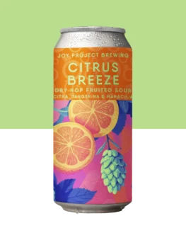 CITRUS BREEZE Fruited Sour em lata da Joy Project Brewing