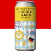FREUDE HAUS - OKTOBERFEST 🔍 ESPECIFICAÇÃO DA CERVEJA: 🍺 ESTILO: Festbier (Oktoberfest) 🧪 TEOR ALCOÓLICO: 6.3% ABV 🍃 AMARGOR: 27 IBU 🌾 PERFIL: Pão fresco, floral de lúpulos nobres, casca de pão, refrescante 🥨 Festbier da Joy para a Oktoberfest: dourada, límpida e com espuma cremosa e persistente. Aroma de casca de pão saindo do forno, com toque floral de lúpulos nobres. Feita com 100% de maltes alemães Weyermann e longo período de lagering para máxima elegância — perfeita para manter a caneca cheia e celebrar longos “Prost!” no salão.