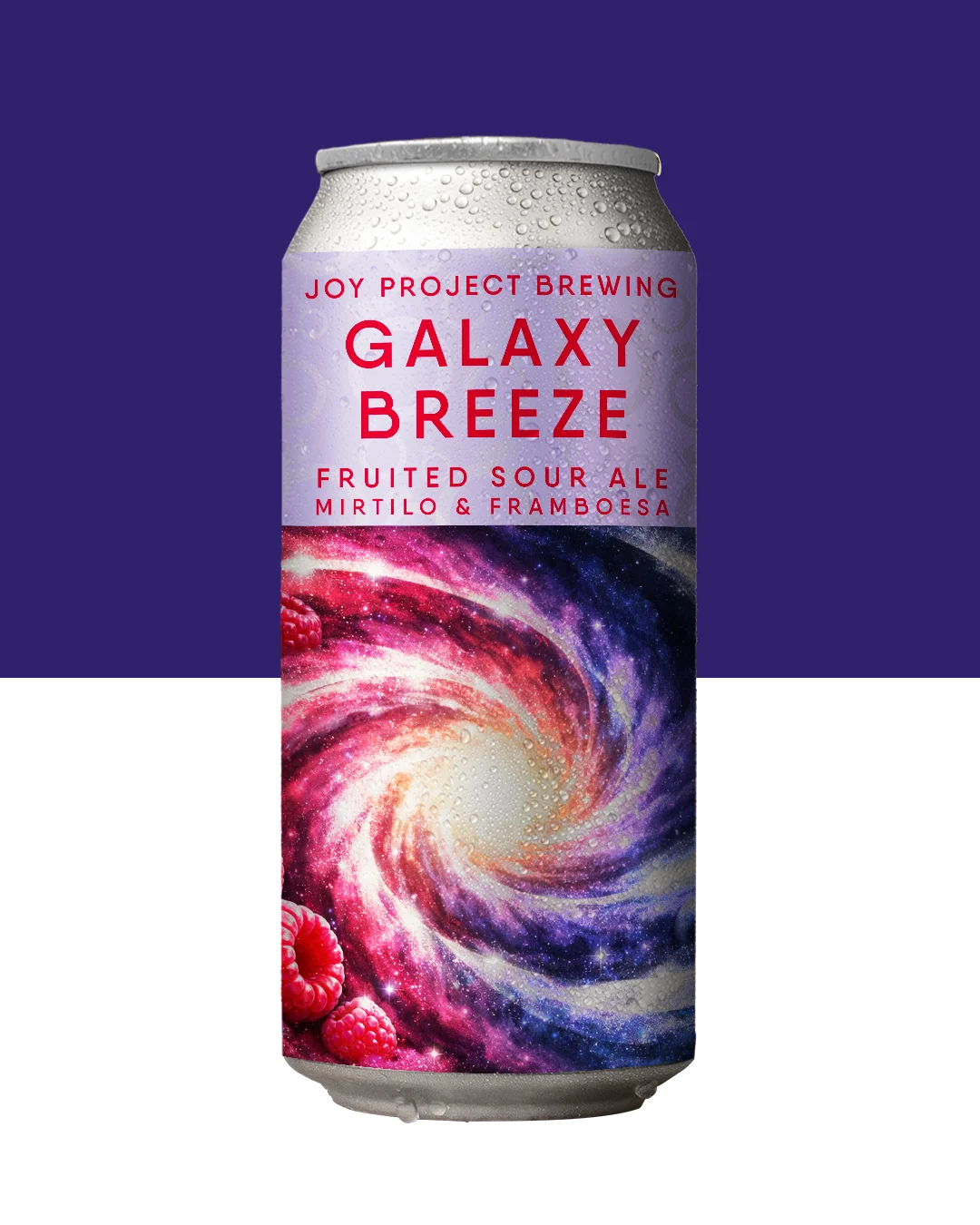 - 🔍 ESPECIFICAÇÃO DA CERVEJA: - 🍺 ESTILO: Fruited Sour - 🧪 TEOR ALCOÓLICO: 5,5% ABV - 🍃 AMARGOR: 3 IBU - 🫐 FRUTAS: Framboesa & Mirtilo - 🌾 PERFIL: Ácida, seca, fruta vermelha, berries maduros 🫐 GALAXY BREEZE entrega acidez limpa e direta, com visual intenso entre vermelho e magenta. A framboesa aparece primeiro, trazendo um azedinho vivo e preciso. O mirtilo entra em sequência, adicionando profundidade e uma doçura natural que remete a berries maduros. O conjunto fecha seco, limpo e sem excesso, com as duas frutas trabalhando juntas do início ao fim.