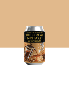 THE GREAT MISTAKE 2026 Salted Caramel Double Pastry Stout em lata da Joy Project Brewing