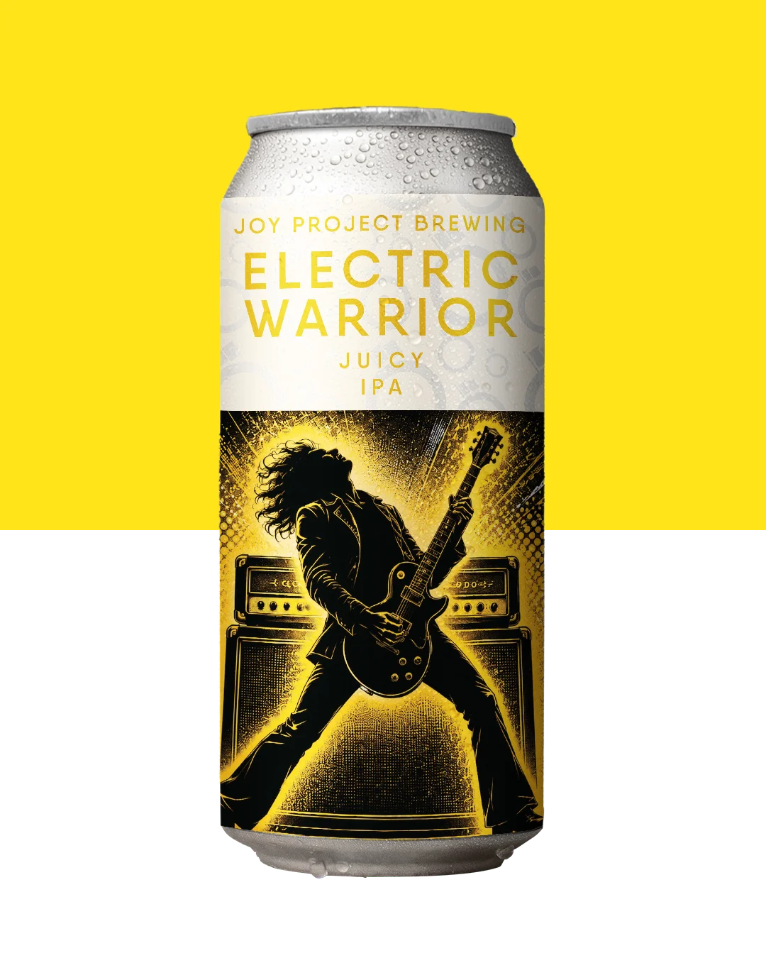 ELECTRIC WARRIOR Juicy IPA em lata da Joy Project Brewing