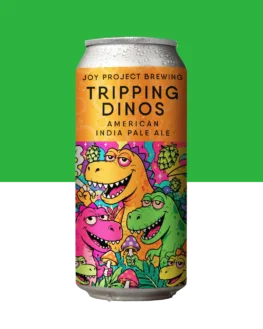 TRIPPING DINOS American IPA em lata da Joy Project Brewing