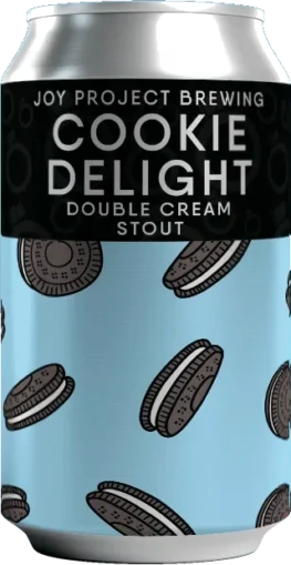 COOKIE DELIGHT Double Cream Stout em lata da Joy Project Brewing
