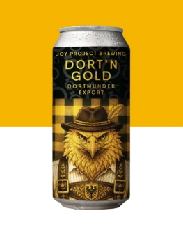 DORT'N GOLD Dortmunder Export em lata da Joy Project Brewing