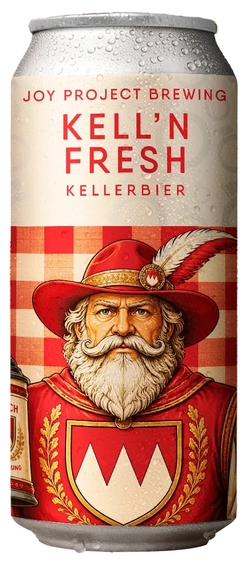 KELL'N FRESH KELLERBIER em lata da Joy Project Brewing