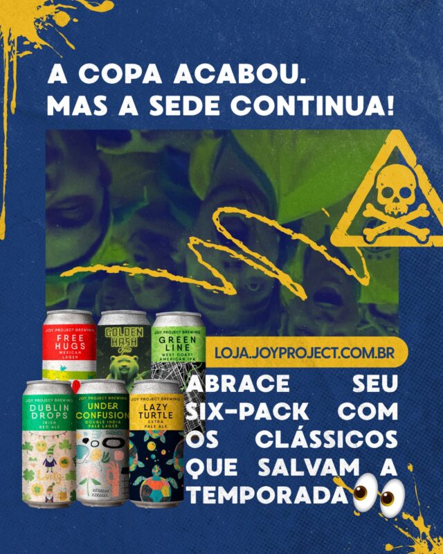 A Copa acabou. O hexa não veio. A gente já xingou, sofreu e fez aná... • Joy Project Brewing Curitiba