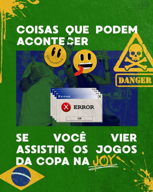 Assistir aos jogos do Brasil na Joy pode trazer alguns efeitos cola... - Imagem 1 • Joy Project Brewing Curitiba