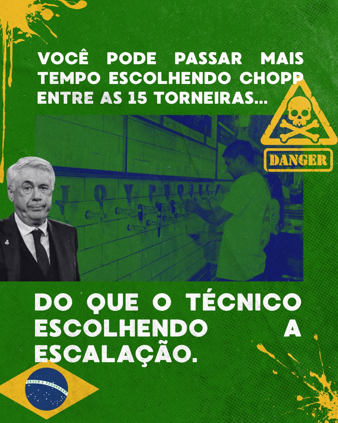 Assistir aos jogos do Brasil na Joy pode trazer alguns efeitos cola... - Imagem 2 • Joy Project Brewing Curitiba