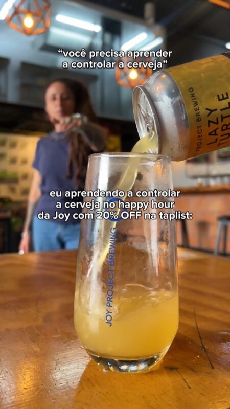 Controlar a bebida? Mas é claro que a gente consegue • Vídeo Reels Joy Project Brewing Curitiba
