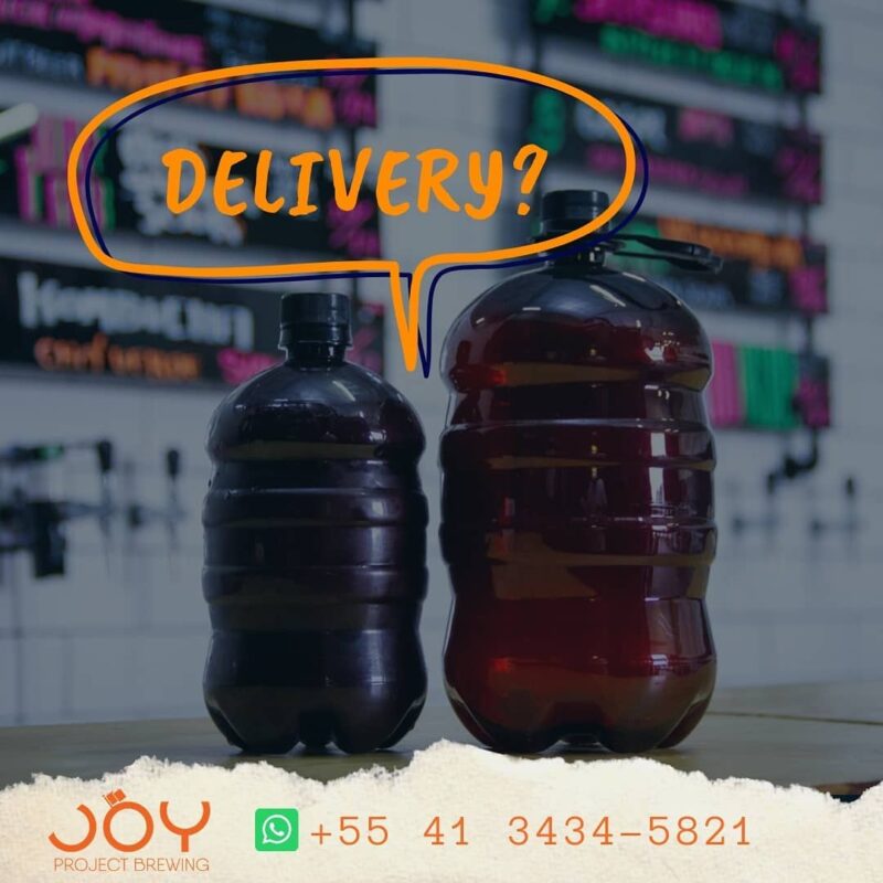 DELIVERY JOY, COMO FUNCIONA!🚚* 🍺Todas as cervejas estão *20 R$ O LITRO • Joy Project Brewing Curitiba