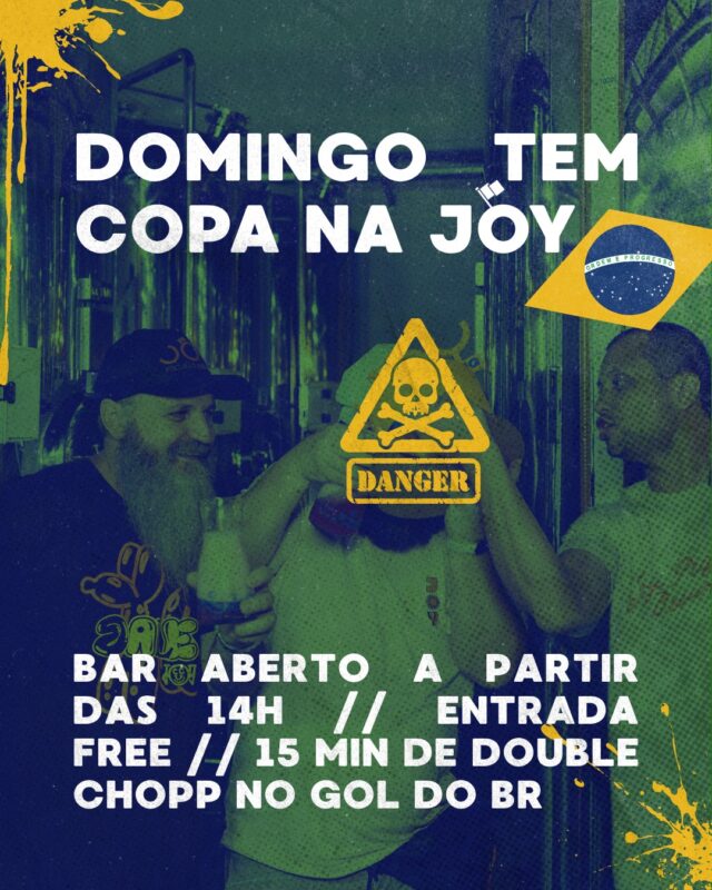 Domingo tem Brasil em campo • Joy Project Brewing Curitiba
