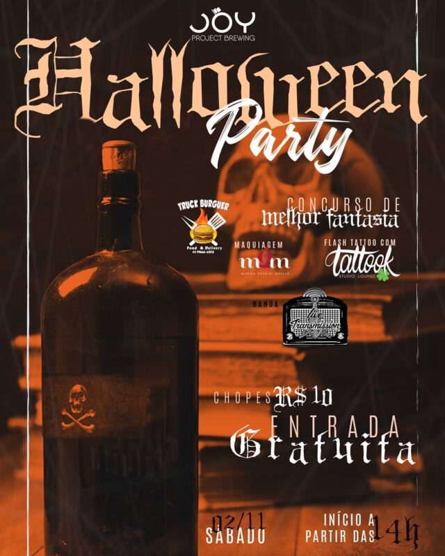 É amanhã galera Joy Halloween Party e estamos ansiosos para receber... • Joy Project Brewing Curitiba