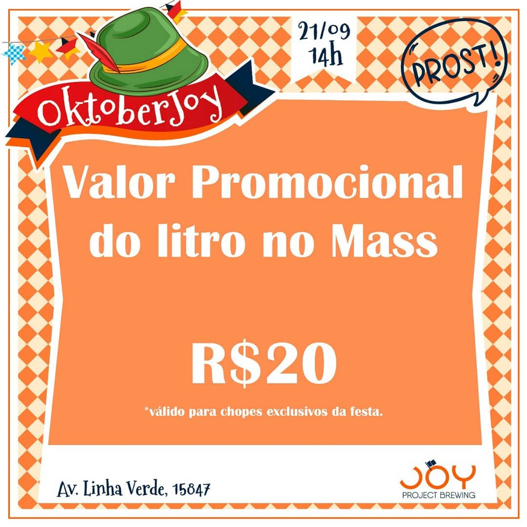 É amanhã galera! Temos um enorme espaço coberto, então não precisa ... - Imagem 2 • Joy Project Brewing Curitiba
