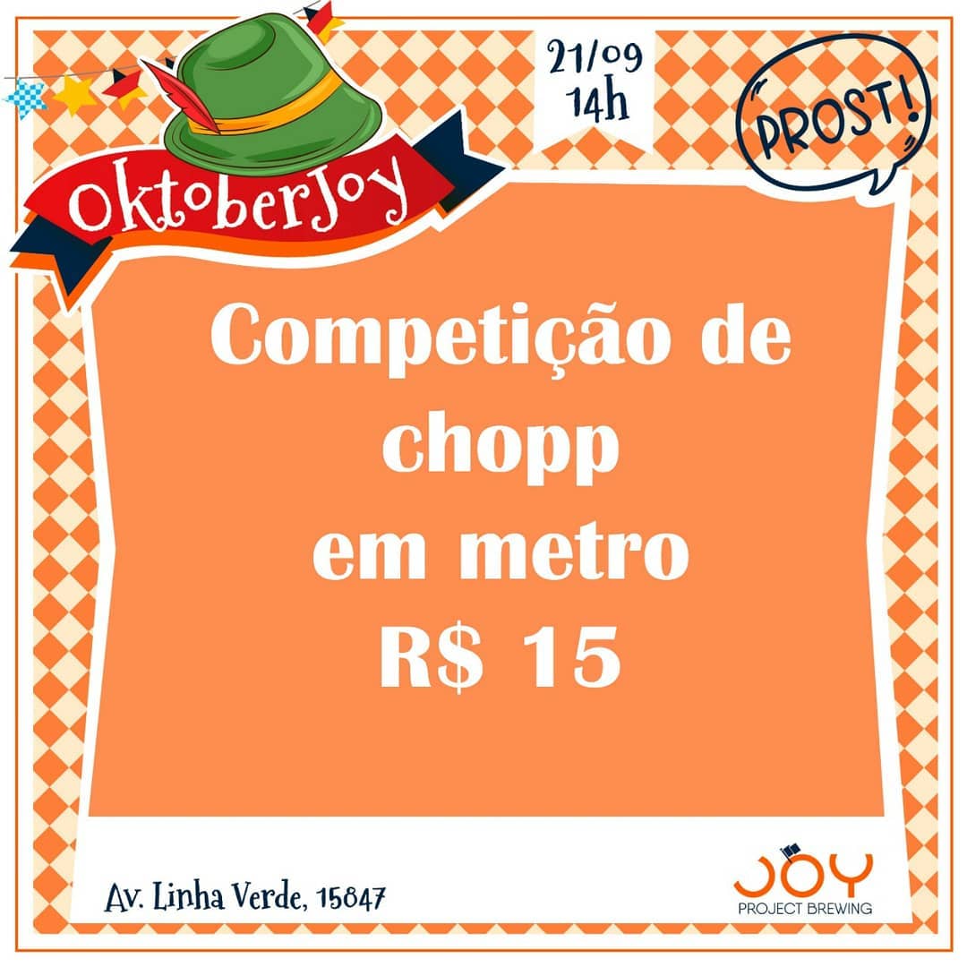 É amanhã galera! Temos um enorme espaço coberto, então não precisa ... - Imagem 4 • Joy Project Brewing Curitiba