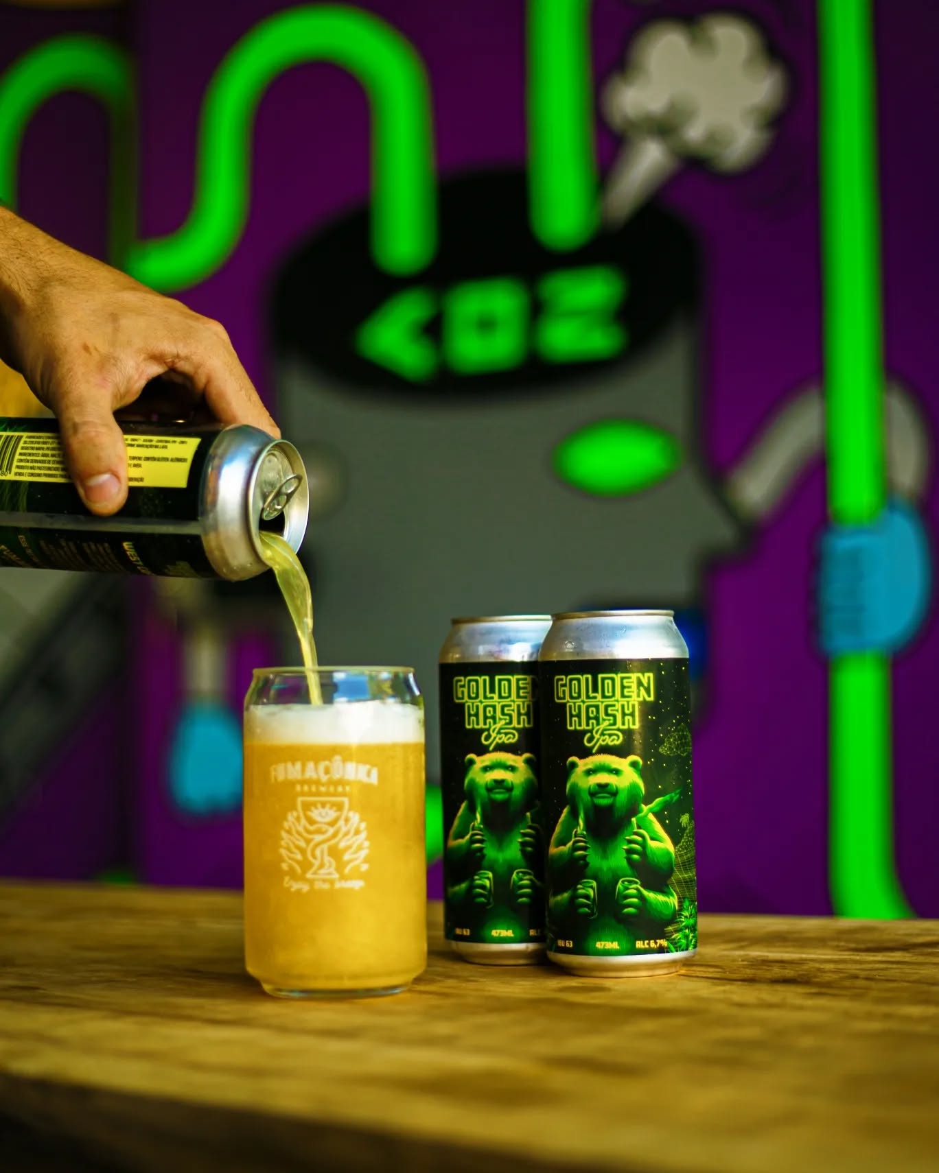 ELA ESTÁ DE VOLTA: GOLDEN HASH IPA - Imagem 2 • Joy Project Brewing Curitiba