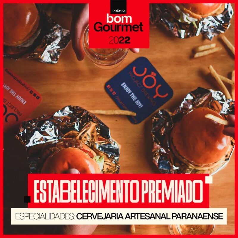 Esse ano tivemos o privilégio de sermos premiados na categoria "Esp... • Joy Project Brewing Curitiba