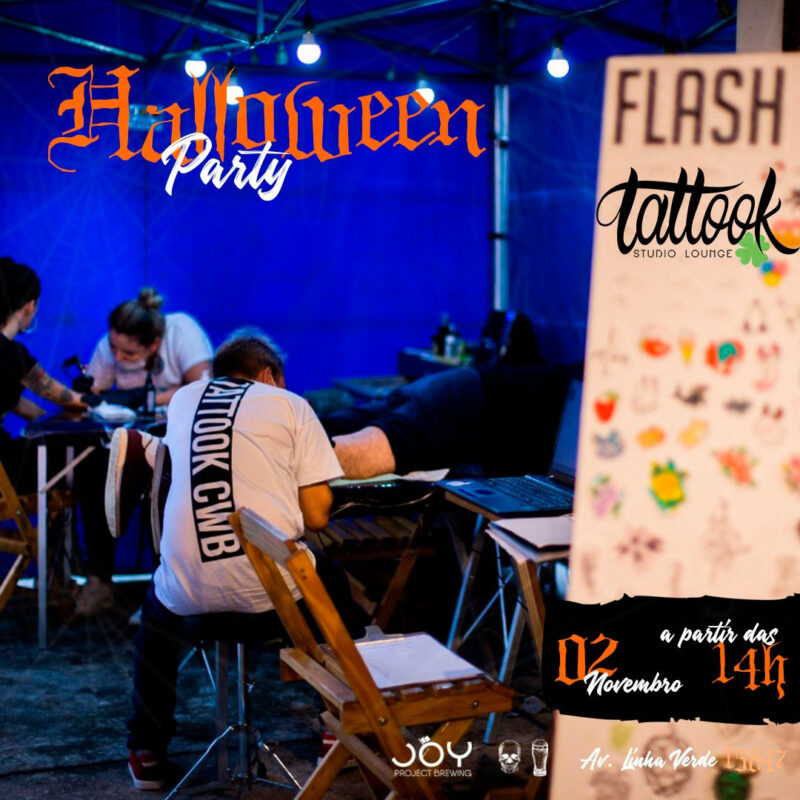 Flash tattoo de halloween • Joy Project Brewing Curitiba