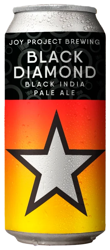 BLACK DIAMOND BLACK IPA em lata da Joy Project Brewing