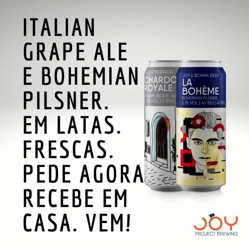 Nossas colaborativas com a Morada Etílica e a Bonna Beer estão pron... • Vídeo Reels Joy Project Brewing Curitiba