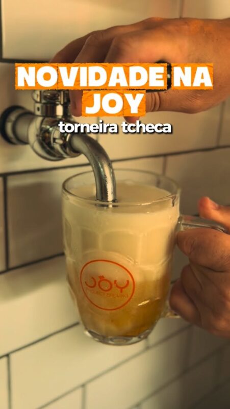 Novidade no bar da fábrica da Joy • Vídeo Reels Joy Project Brewing Curitiba