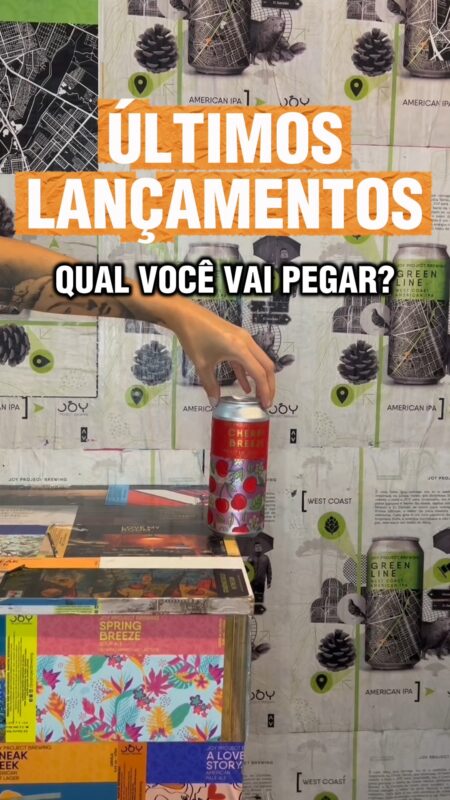 Os últimos lançamentos da Joy chegaram mostrando que aqui não exist... • Vídeo Reels Joy Project Brewing Curitiba