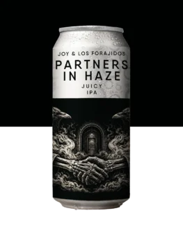 Lata PARTNERS IN HAZE Juicy IPA collab Joy Project Brewing e Los Forajidos
