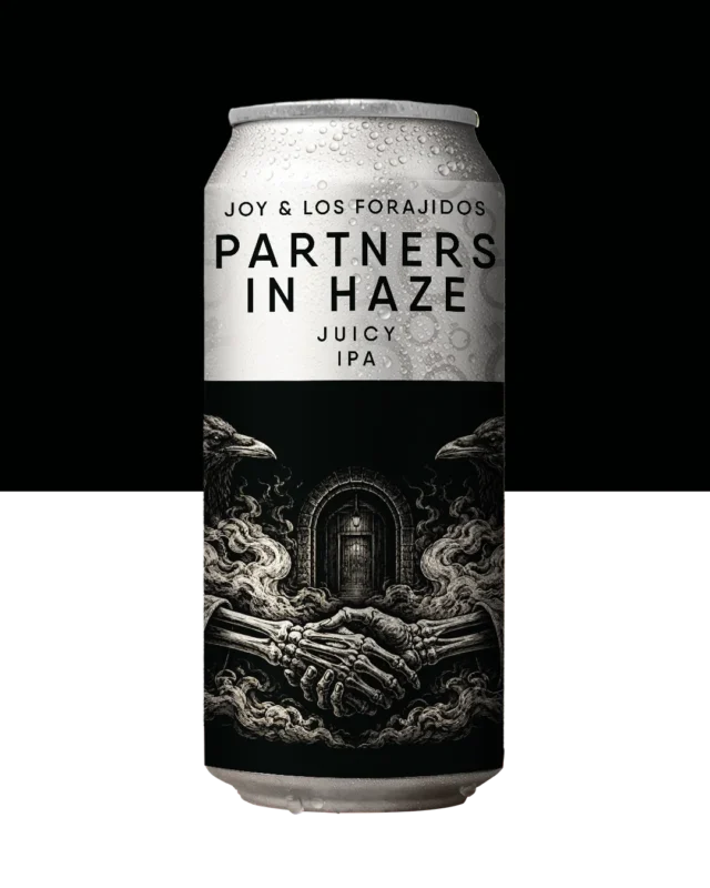 Lata PARTNERS IN HAZE Juicy IPA collab Joy Project Brewing e Los Forajidos