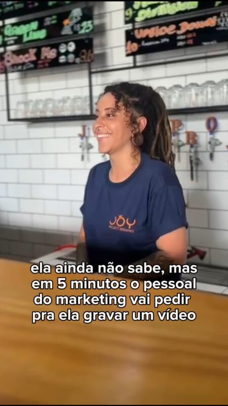 Prestes a melhorar o dia dela • Vídeo Reels Joy Project Brewing Curitiba