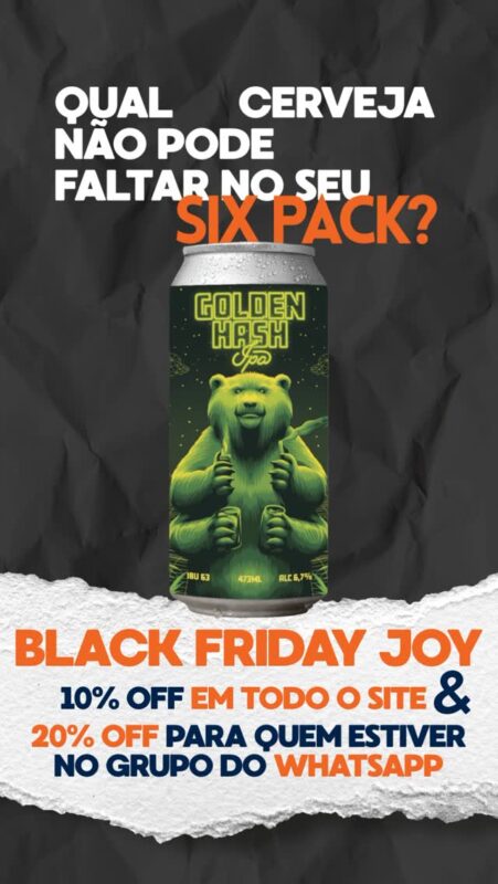 Qual cerveja da Joy não pode faltar no seu six-pack dessa Black Friday • Vídeo Reels Joy Project Brewing Curitiba