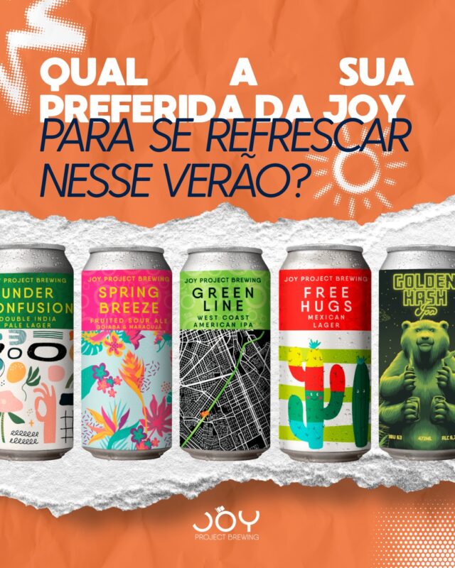 Qual é a sua cerveja da Joy pra se refrescar nesse verão? 🍻☀️ • Joy Project Brewing Curitiba
