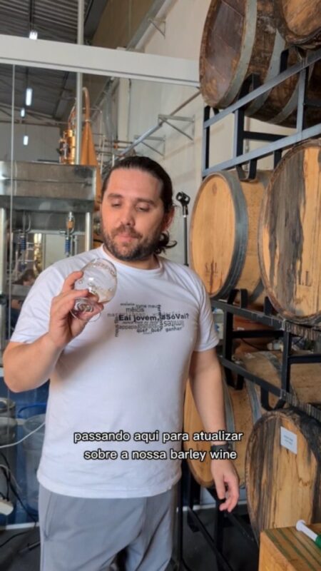Quem curtiu o primeiro vídeo da nossa criação da Barley Wine • Vídeo Reels Joy Project Brewing Curitiba