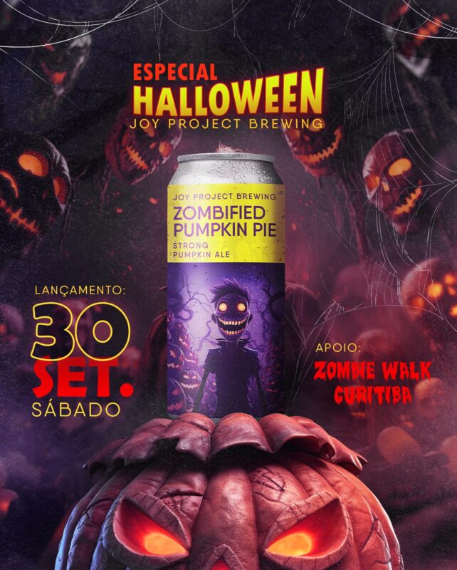 Sábado a fábrica vai ficar tomada pela festa mais assustadora em pa... - Imagem 1 • Joy Project Brewing Curitiba